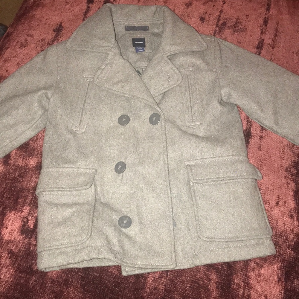 Kids gray pea coat
